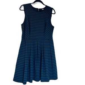 Women’s Mossimo Dress Size XL Black & Blue stripes , sleeveless